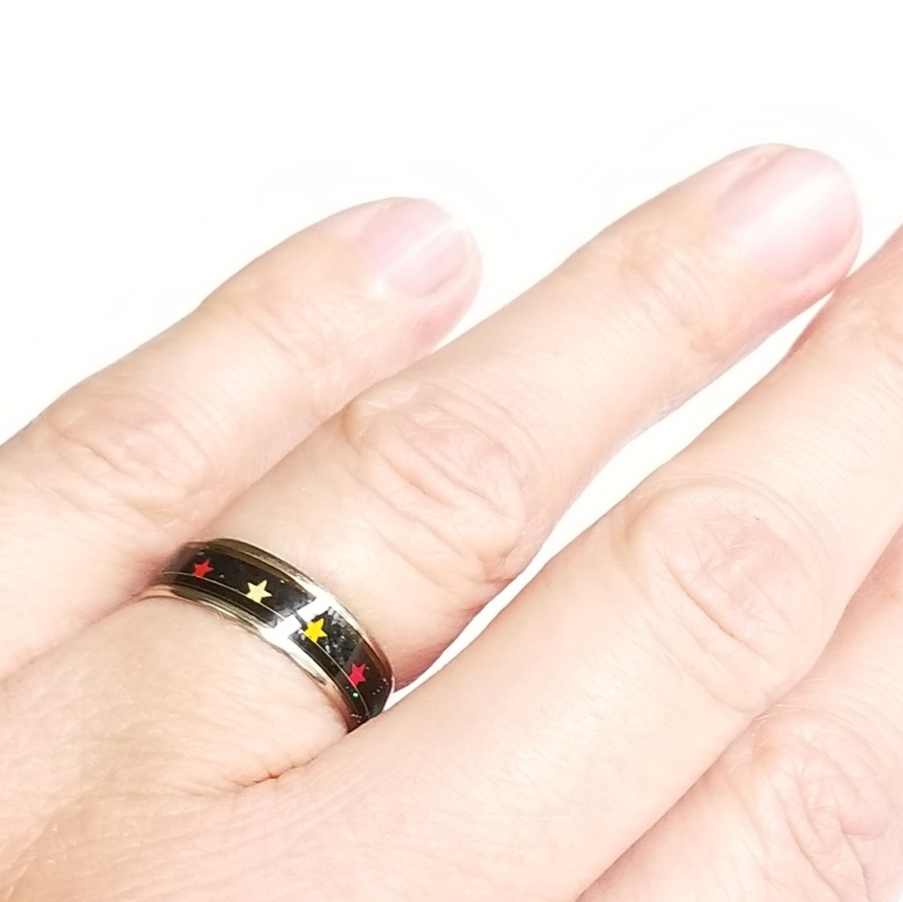 Women Mood Ring with Stars Vintage